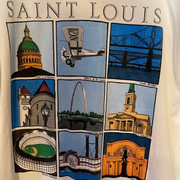 Vintage 1992 St Louis attractions T-shirt - Picture 2 of 5